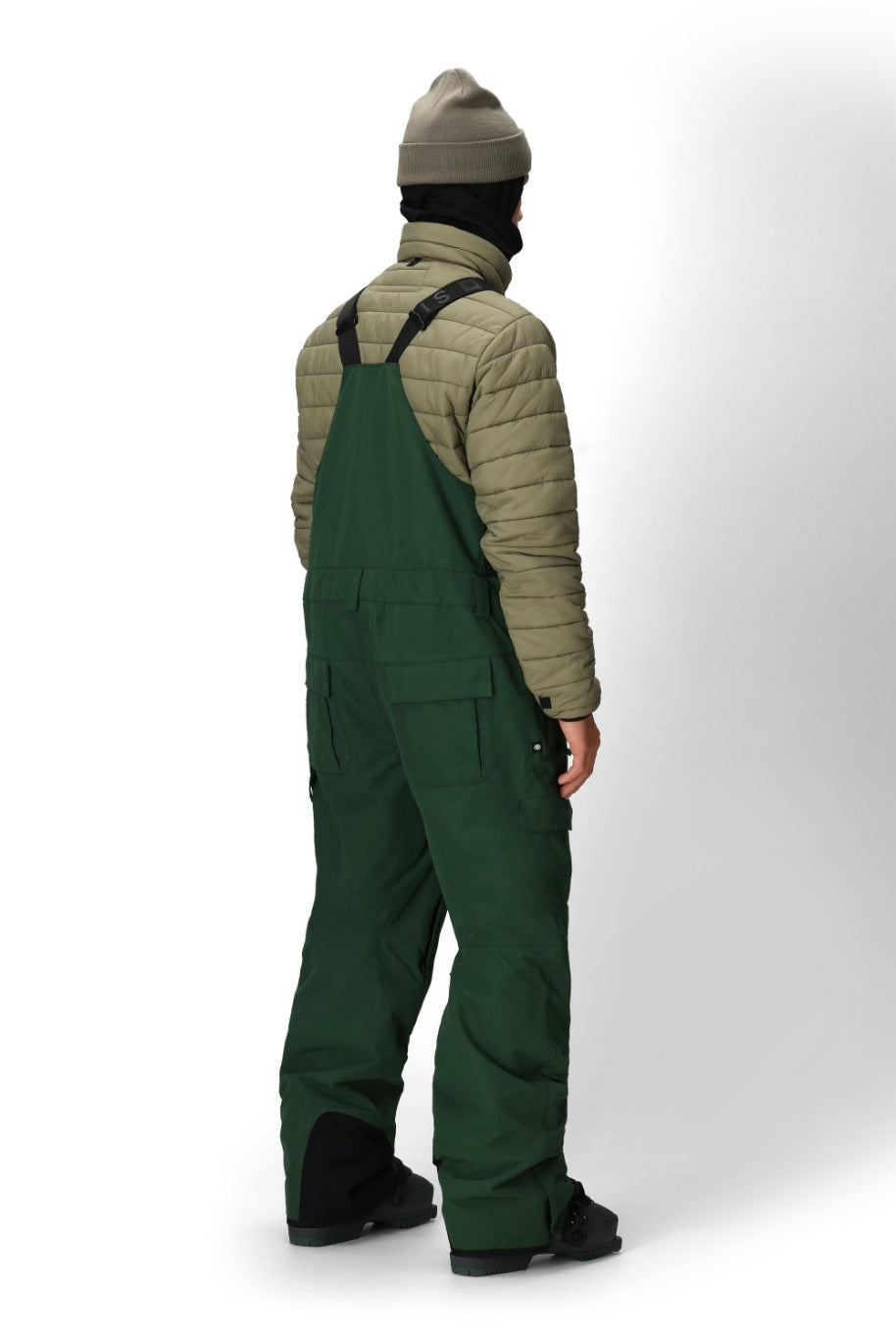 686 ロクハチロク MENS HOT LAP INSULATED BIB MOSS GREEN RIPSTOP 25-26 スノーボード ウェア