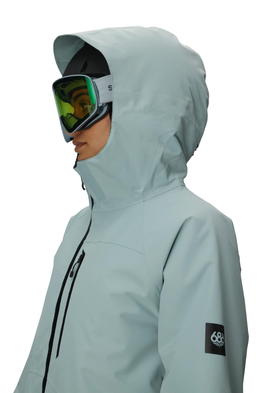 686 ロクハチロク WOMENS HYDRA THERMAGRAPHJACKET DUSTY MARINE 25-26 スノーボード ウェア