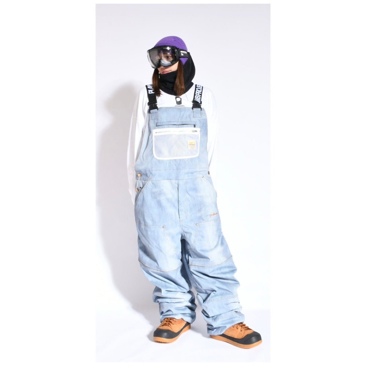 スノーボード ウェア プランビー PLAN B WORKER BIB PANTS DENIM 送料無料 日本正規品 予約商品 店頭受け取り可能