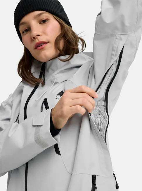 スノーボード ウェア バートン BURTON W Reserve GORE-TEX 2L Jacket Gray Cloud 25-26 送料無料 日本正規品