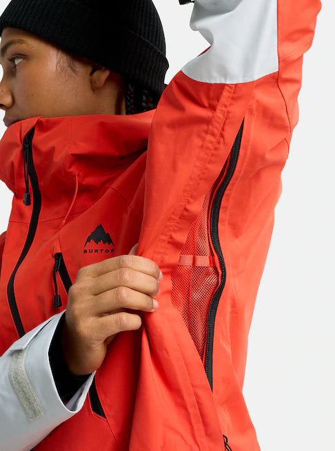 スノーボード ウェア バートン BURTON W Reserve GORE-TEX 2L Jacket Fiesta Red / Gray Cloud 25-26 送料無料 日本正規品