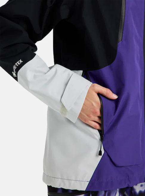 スノーボード ウェア バートン BURTON W Reserve GORE-TEX 2L Jacket Prism Violet / True Black / Gray Cloud 25-26 送料無料 日本正規品