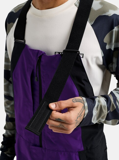 スノーボード ウェア バートン BURTON Reserve GORE-TEX 2L Bibs Prism Violet / True Black 25-26 送料無料 日本正規品 予約商品 店頭受け取り可能
