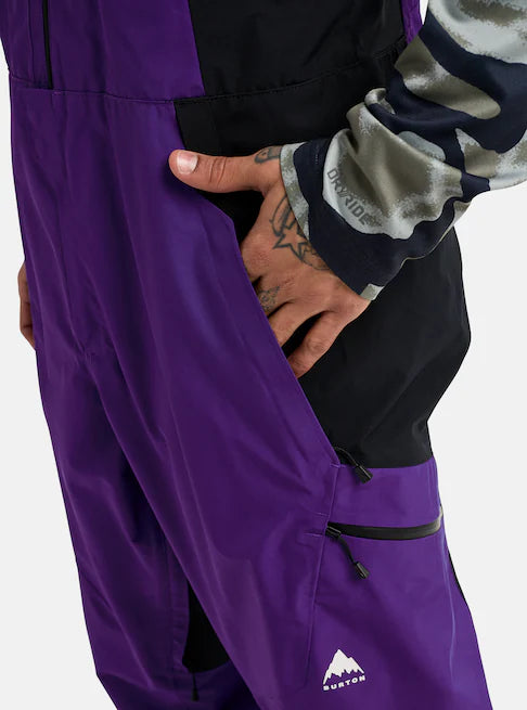 スノーボード ウェア バートン BURTON Reserve GORE-TEX 2L Bibs Prism Violet / True Black 25-26 送料無料 日本正規品 予約商品 店頭受け取り可能