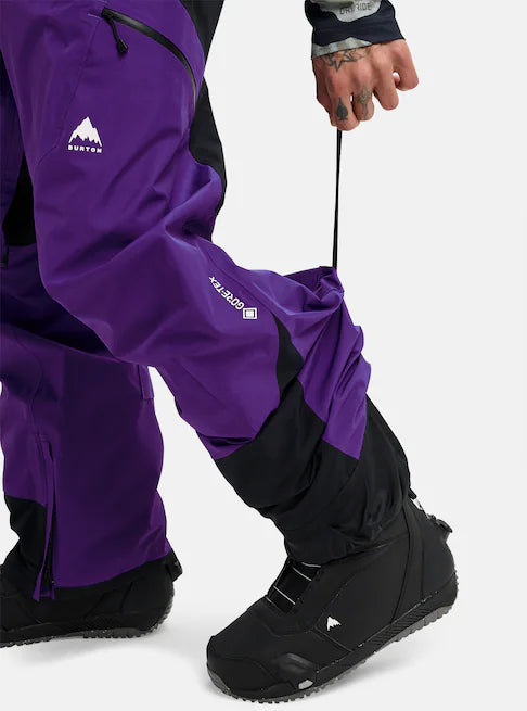スノーボード ウェア バートン BURTON Reserve GORE-TEX 2L Bibs Prism Violet / True Black 25-26 送料無料 日本正規品 予約商品 店頭受け取り可能
