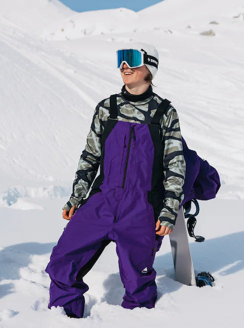 スノーボード ウェア バートン BURTON Reserve GORE-TEX 2L Bibs Prism Violet / True Black 25-26 送料無料 日本正規品 予約商品 店頭受け取り可能