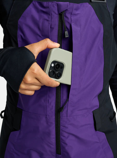 スノーボード ウェア バートン BURTON W Reserve GORE-TEX 2L Bibs Prism Violet / True Black 25-26 送料無料 日本正規品