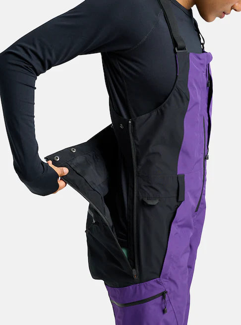 スノーボード ウェア バートン BURTON W Reserve GORE-TEX 2L Bibs Prism Violet / True Black 25-26 送料無料 日本正規品