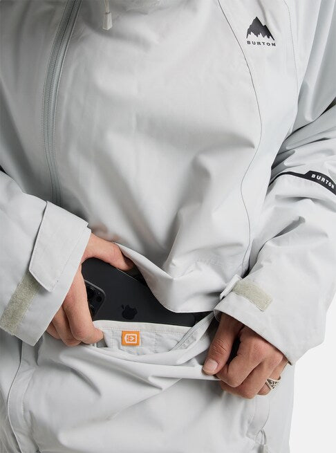 スノーボード ウェア バートン BURTON Reserve 2L Relaxed Anorak Gray Cloud 25-26 送料無料 日本正規品 予約商品 店頭受け取り可能