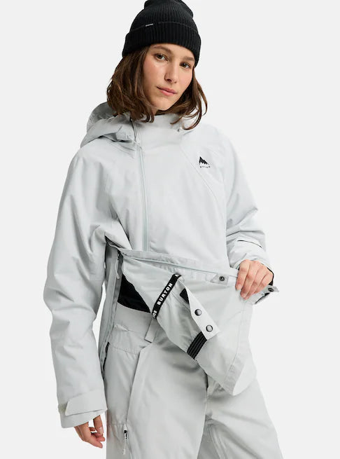 スノーボード ウェア バートン BURTON W Reserve 2L Relaxed Anorak Gray Cloud 25-26 送料無料 日本正規品 予約商品 店頭受け取り可能