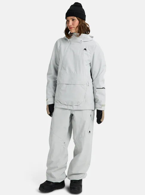 スノーボード ウェア バートン BURTON W Reserve 2L Relaxed Anorak Gray Cloud 25-26 送料無料 日本正規品 予約商品 店頭受け取り可能