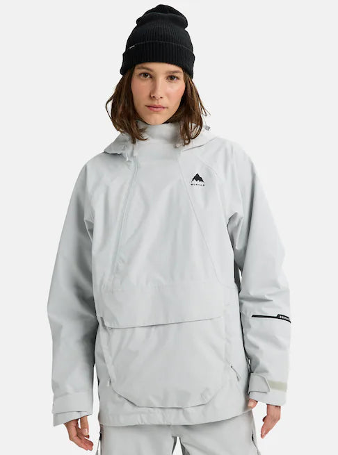 スノーボード ウェア バートン BURTON W Reserve 2L Relaxed Anorak Gray Cloud 25-26 送料無料 日本正規品 予約商品 店頭受け取り可能