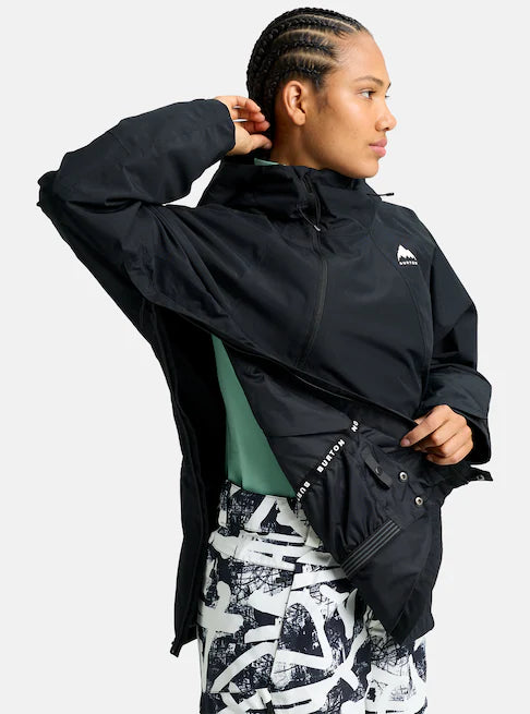 スノーボード ウェア バートン BURTON W Reserve 2L Relaxed Anorak True Black 25-26 送料無料 日本正規品 予約商品 店頭受け取り可能