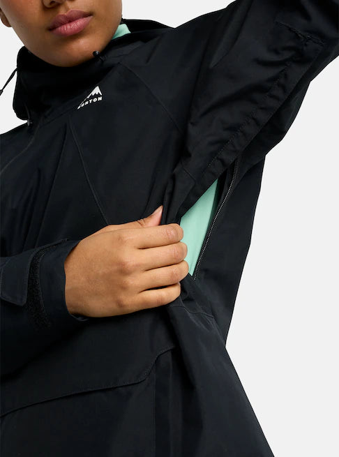 スノーボード ウェア バートン BURTON W Reserve 2L Relaxed Anorak True Black 25-26 送料無料 日本正規品 予約商品 店頭受け取り可能
