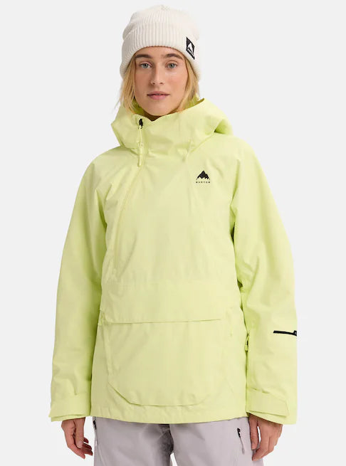 スノーボード ウェア バートン BURTON W Reserve 2L Relaxed Anorak Glow Yellow Green 25-26 送料無料 日本正規品 予約商品 店頭受け取り可能