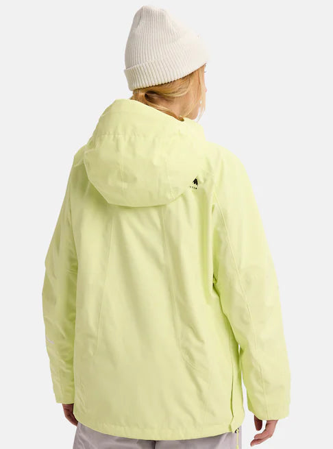 スノーボード ウェア バートン BURTON W Reserve 2L Relaxed Anorak Glow Yellow Green 25-26 送料無料 日本正規品 予約商品 店頭受け取り可能