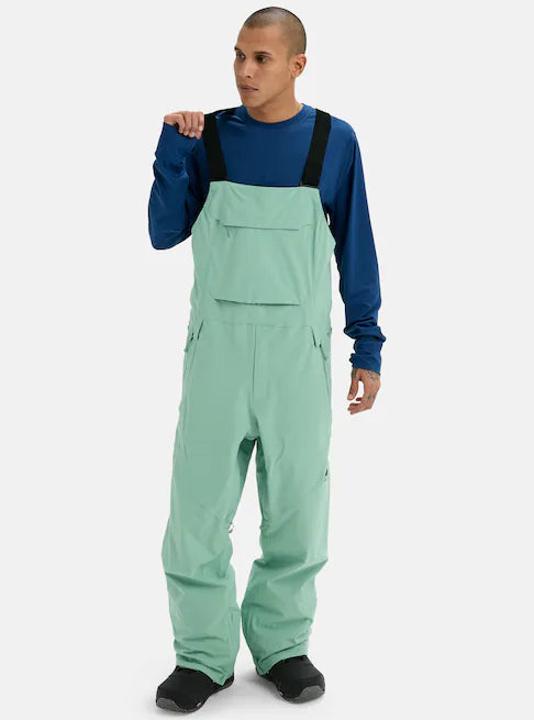 スノーボード ウェア バートン BURTON Reserve 2L Stretch Bibs Soft Sage 25-26 送料無料 日本正規品 予約商品 店頭受け取り可能