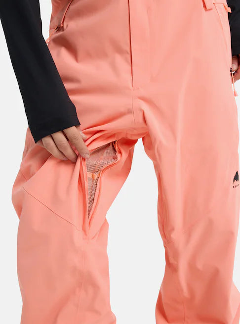 スノーボード ウェア バートン BURTON Reserve 2L Stretch Bibs Sunrise Coral 25-26 送料無料 日本正規品 予約商品 店頭受け取り可能