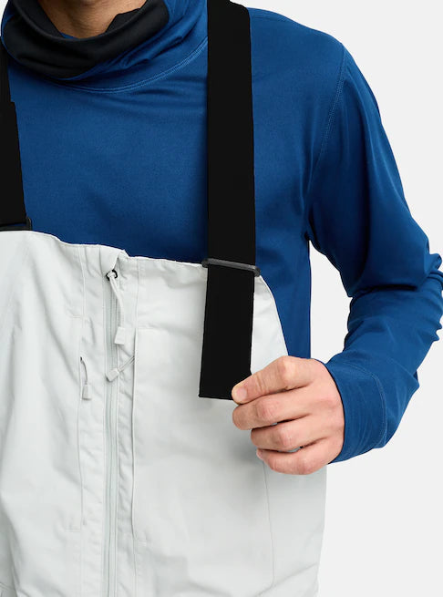 スノーボード ウェア バートン BURTON Reserve 2L Relaxed Bib Pants Gray Cloud 25-26 送料無料 日本正規品 予約商品 店頭受け取り可能