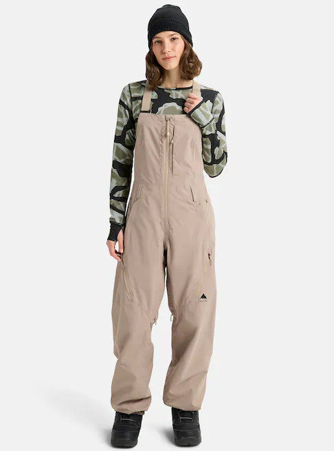 スノーボード ウェア バートン BURTON W Reserve 2L Bib Pants Summit Taupe 25-26 送料無料 日本正規品 予約商品 店頭受け取り可能