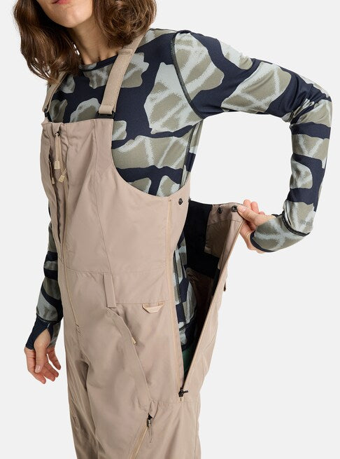 スノーボード ウェア バートン BURTON W Reserve 2L Bib Pants Summit Taupe 25-26 送料無料 日本正規品 予約商品 店頭受け取り可能