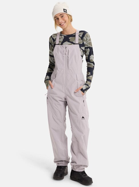 スノーボード ウェア バートン BURTON W Reserve 2L Bib Pants Washed Lavender 25-26 送料無料 日本正規品 予約商品 店頭受け取り可能