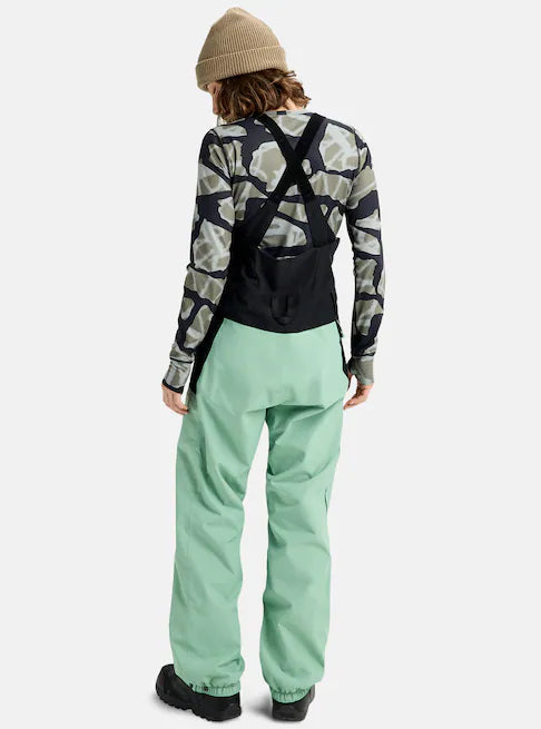 スノーボード ウェア バートン BURTON W Reserve 2L Bib Pants Soft Sage / True Black 25-26 送料無料 日本正規品 予約商品 店頭受け取り可能