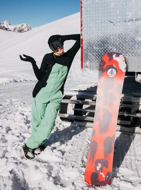 スノーボード ウェア バートン BURTON W Reserve 2L Bib Pants Soft Sage / True Black 25-26 送料無料 日本正規品 予約商品 店頭受け取り可能