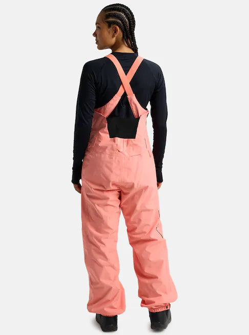 スノーボード ウェア バートン BURTON W Reserve 2L Bib Pants Sunrise Coral 25-26 送料無料 日本正規品 予約商品 店頭受け取り可能