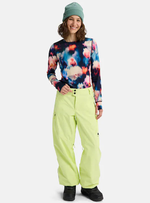 スノーボード ウェア バートン BURTON W Reserve 2L Relaxed Pants Glow Yellow Green 25-26 送料無料 日本正規品 予約商品 店頭受け取り可能