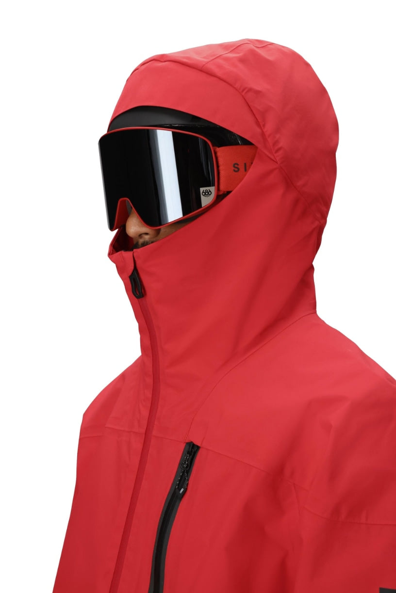 686 ロクハチロク MENS GORE-TEX GT THERMAGRAPHJACKET TRUE RED 25-26 スノーボード ウェア