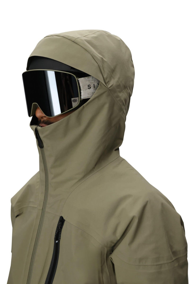 686 ロクハチロク MENS GORE-TEX GT THERMAGRAPHJACKET SAGE COLORBLOCK 25-26 スノーボード ウェア