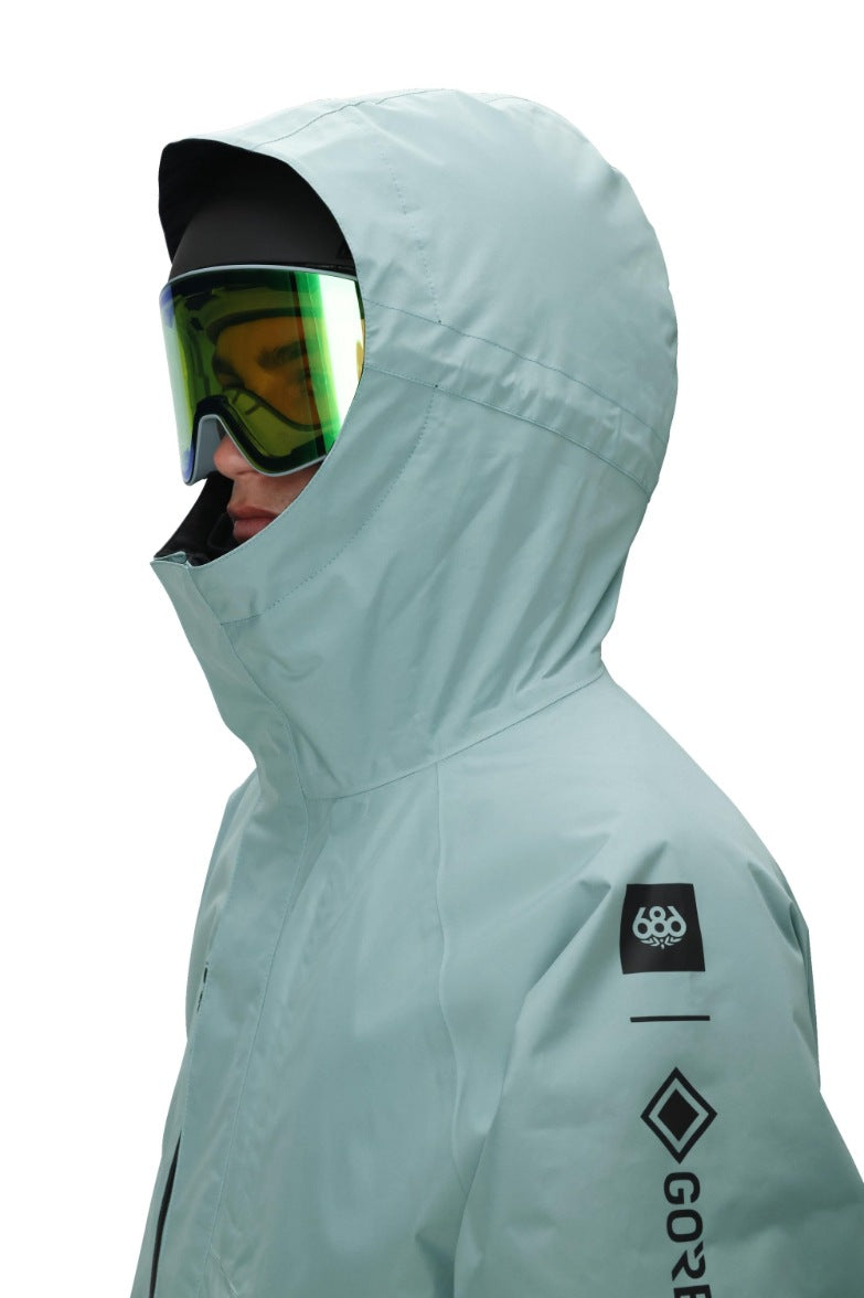 686 ロクハチロク MENS GORE-TEX CORE INSULATED JACKET DUSTY MARINE COLORBLOCK 25-26 スノーボード ウェア