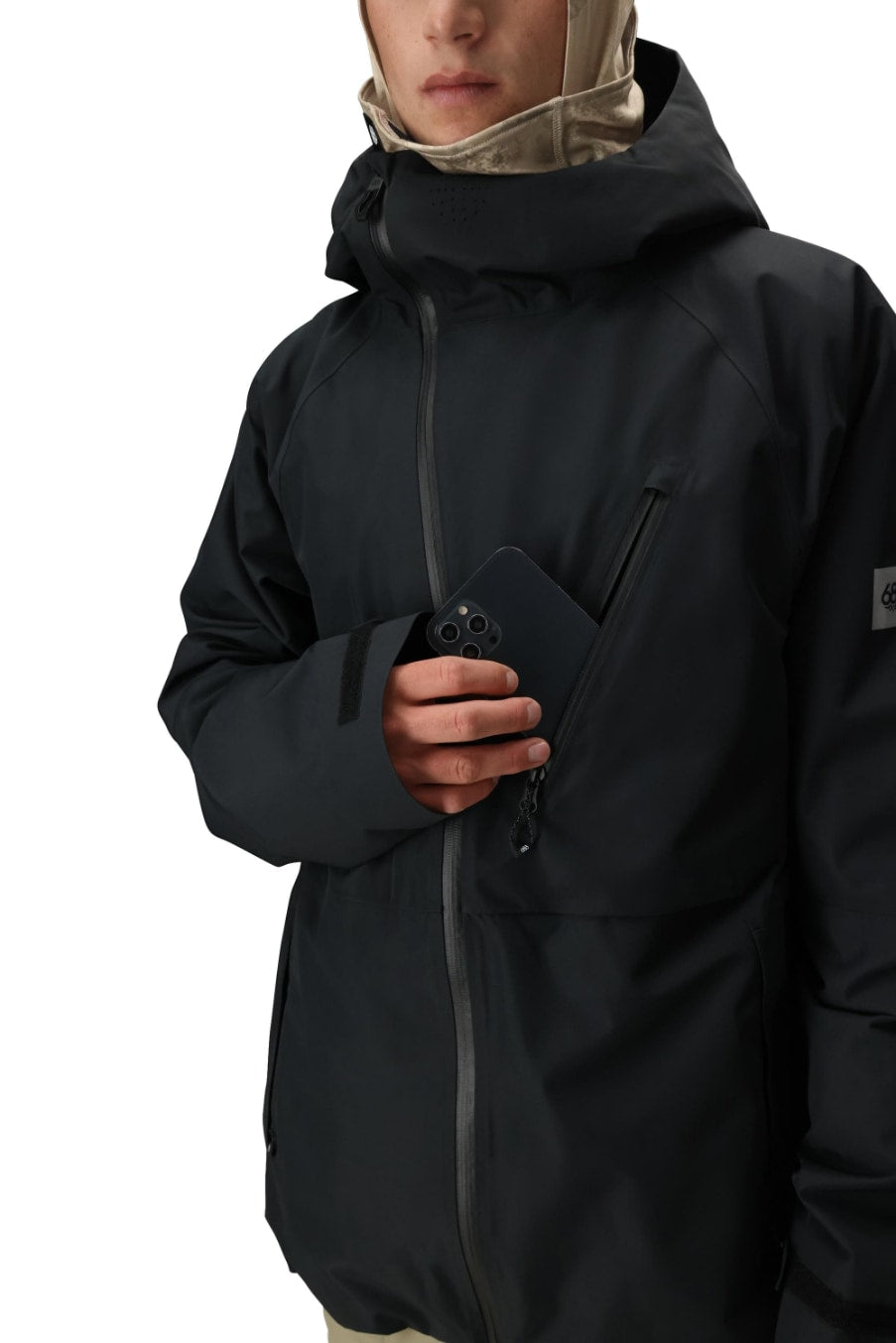 686 ロクハチロク MENS HYDRA THERMAGRAPH JACKET BLACK 25-26 スノーボード ウェア