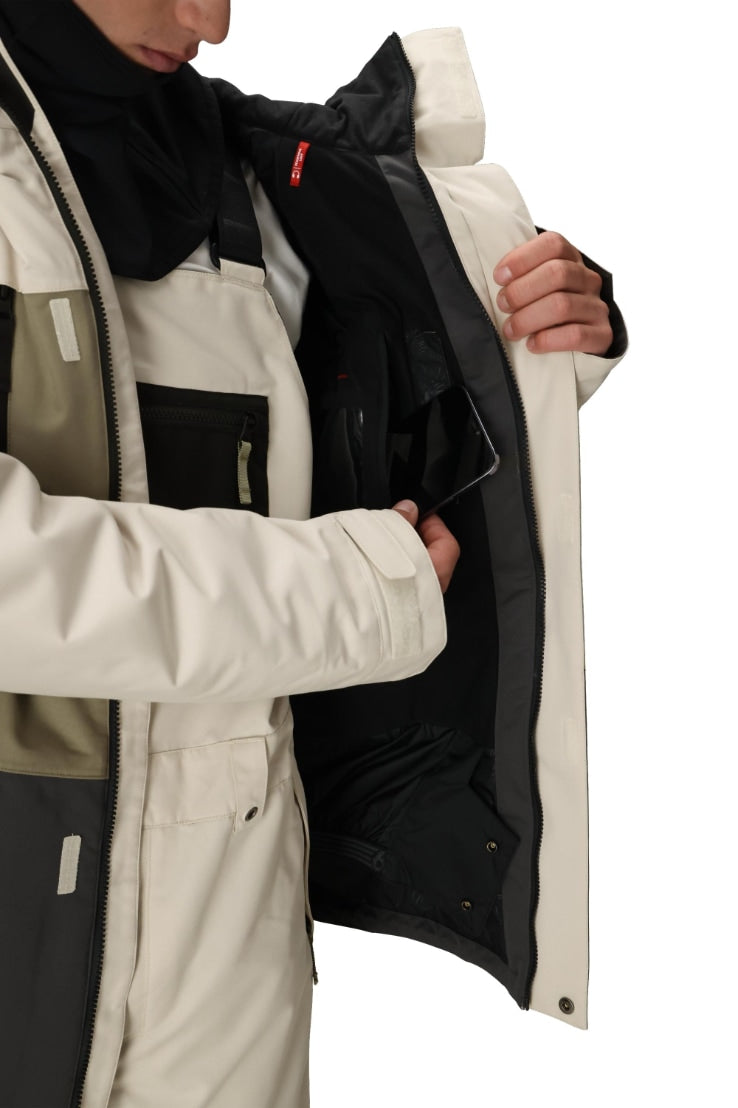 686 ロクハチロク MENS GEO INSULATED JACKET LIMESTONE COLORBLOCK 25-26 スノーボード ウェア