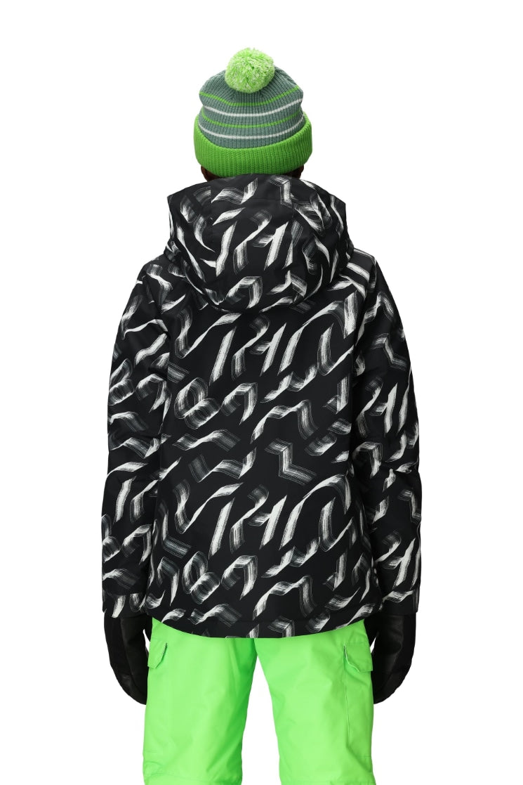 686 ロクハチロク Boys' Geo Insulated Jacket BRUSH STOKE COLORBLOCK 25-26 スノーボード ウェア