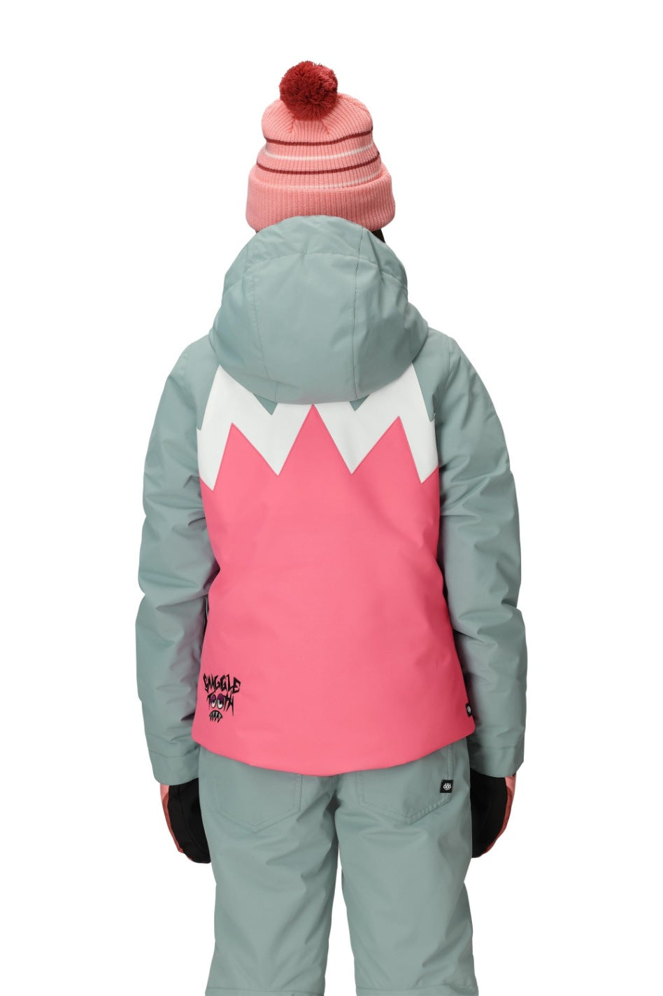 686 ロクハチロク GIRLS SNAGGLETOOTH LUNA INSULATED JACKET GERANIUM PINK COLORBLOCK 25-26 スノーボード ウェア
