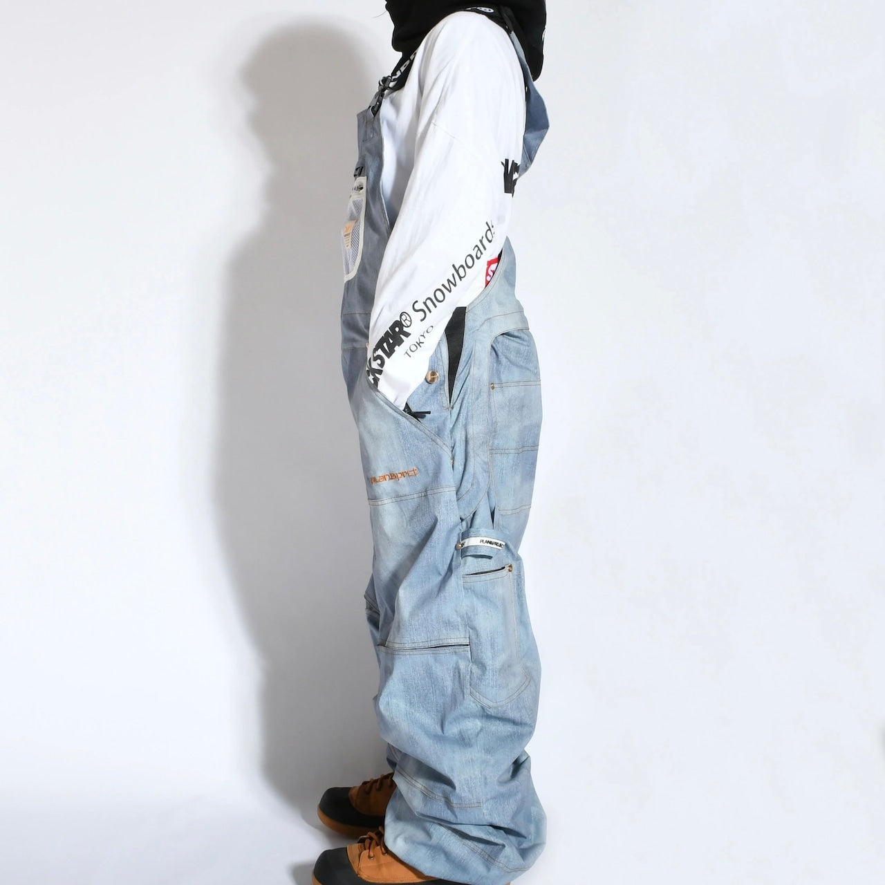 スノーボード ウェア プランビー PLAN B WORKER BIB PANTS DENIM 送料無料 日本正規品 予約商品 店頭受け取り可能