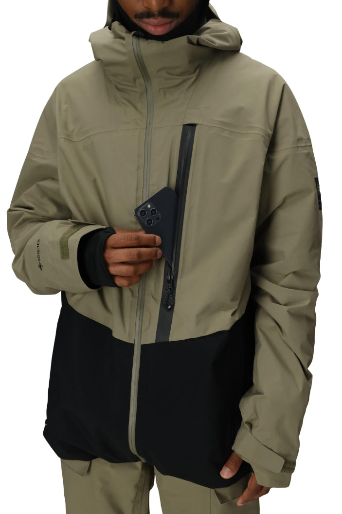 686 ロクハチロク MENS GORE-TEX GT THERMAGRAPHJACKET SAGE COLORBLOCK 25-26 スノーボード ウェア