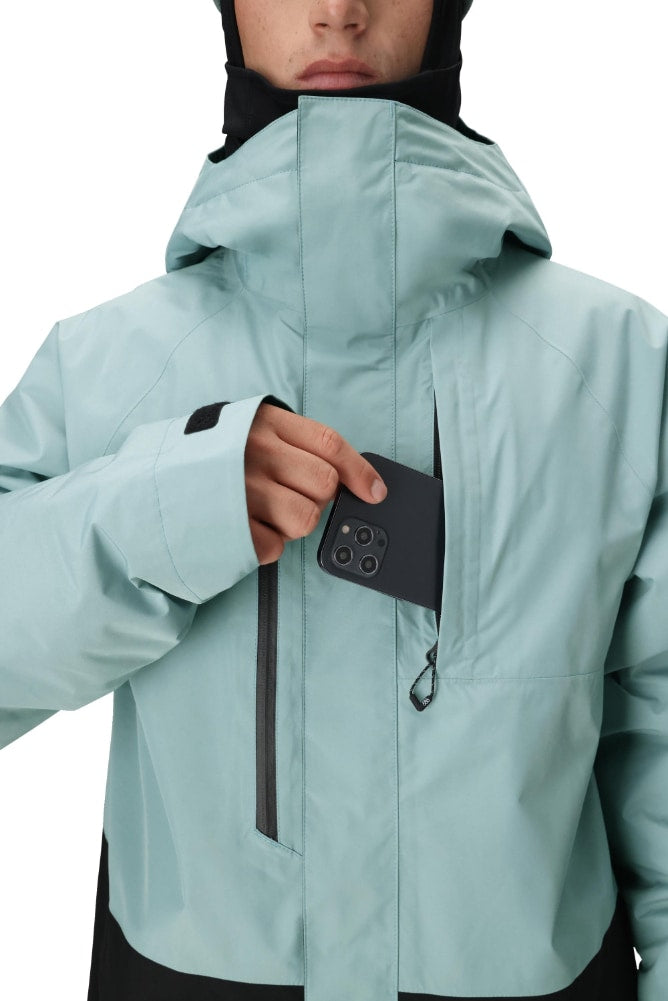686 ロクハチロク MENS GORE-TEX CORE INSULATED JACKET DUSTY MARINE COLORBLOCK 25-26 スノーボード ウェア