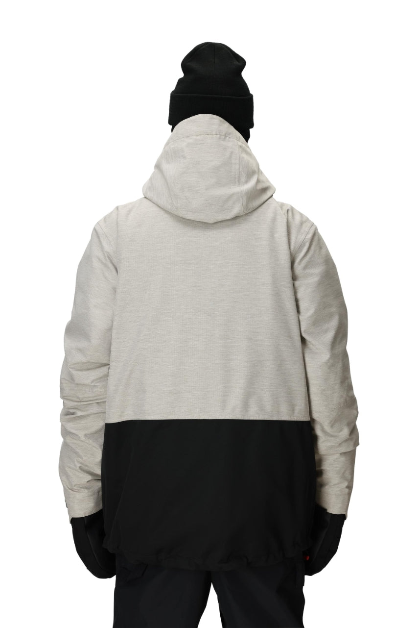 686 ロクハチロク MENS SMARTY 3-IN-1 FORM JACKET WHITE HEATHER COLORBLOCK 25-26 スノーボード ウェア