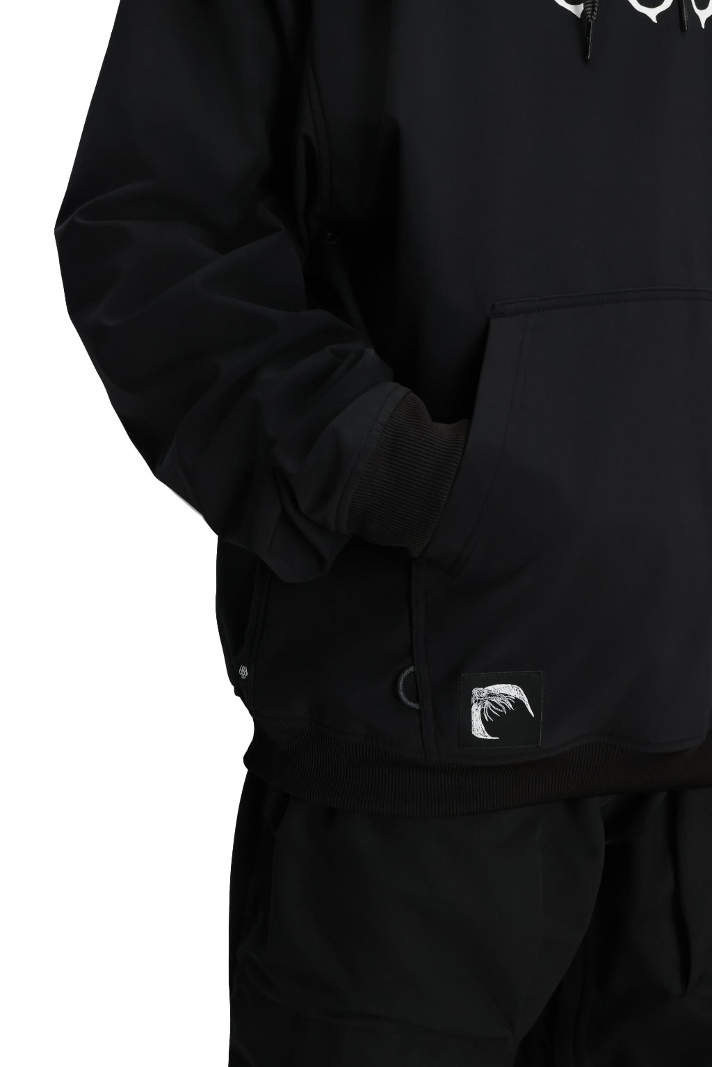 686 ロクハチロク MENS WATERPROOF TEAM HOODY BLACK PRINT 25-26 スノーボード ウェア