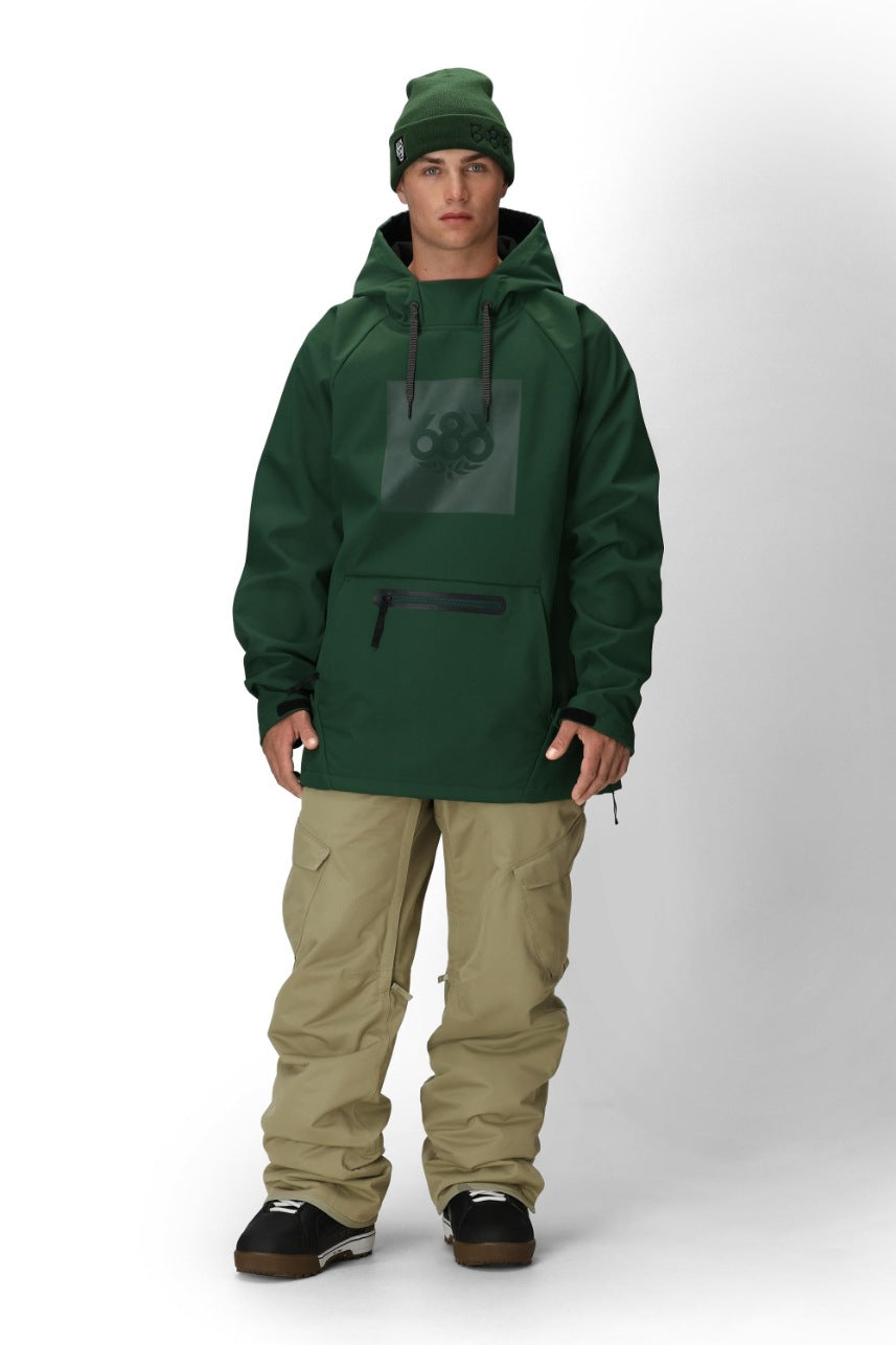 686 ロクハチロク Men's Waterproof Hoody MOSS GREEN 25-26 スノーボード ウェア