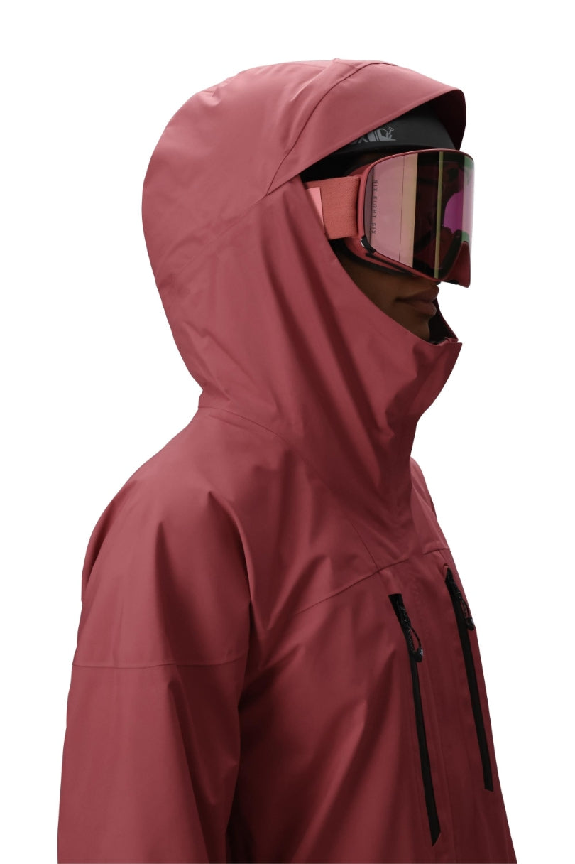 686 ロクハチロク WOMENS GORE-TEX SKYLINE THERMAGRAPHJACKET ROSEWOOD 25-26 スノーボード ウェア