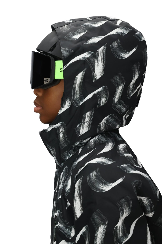 686 ロクハチロク Boys' Geo Insulated Jacket BRUSH STOKE COLORBLOCK 25-26 スノーボード ウェア