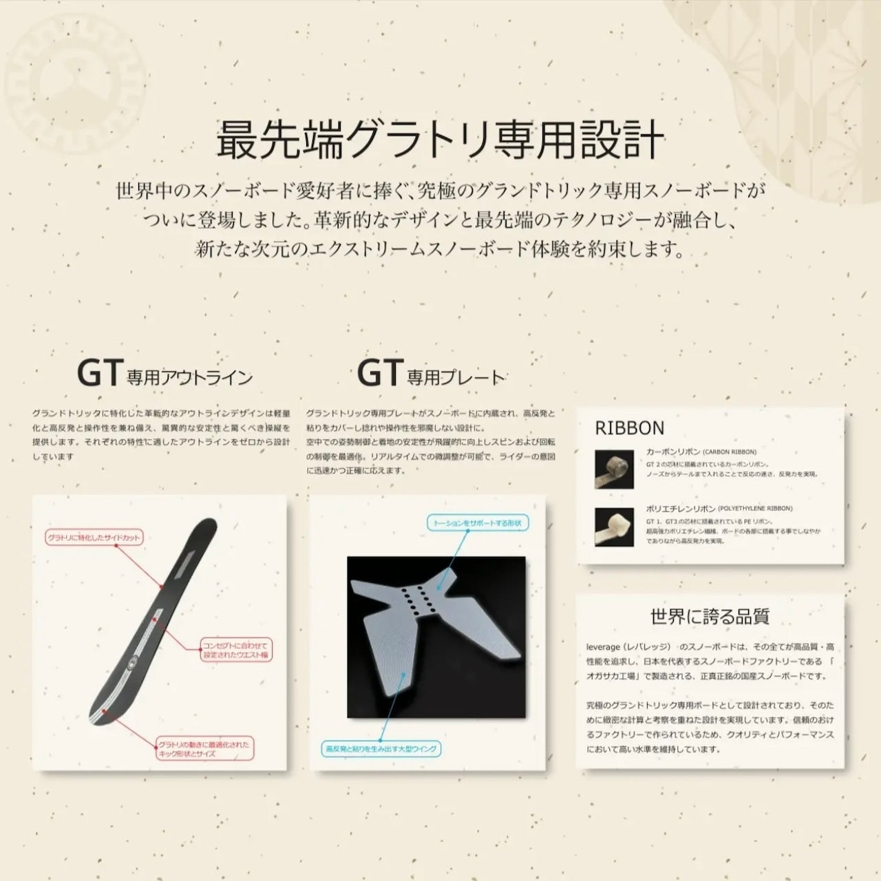 LEVERAGE snowboard レバレッジ GT3 25-26 スノーボード ボード