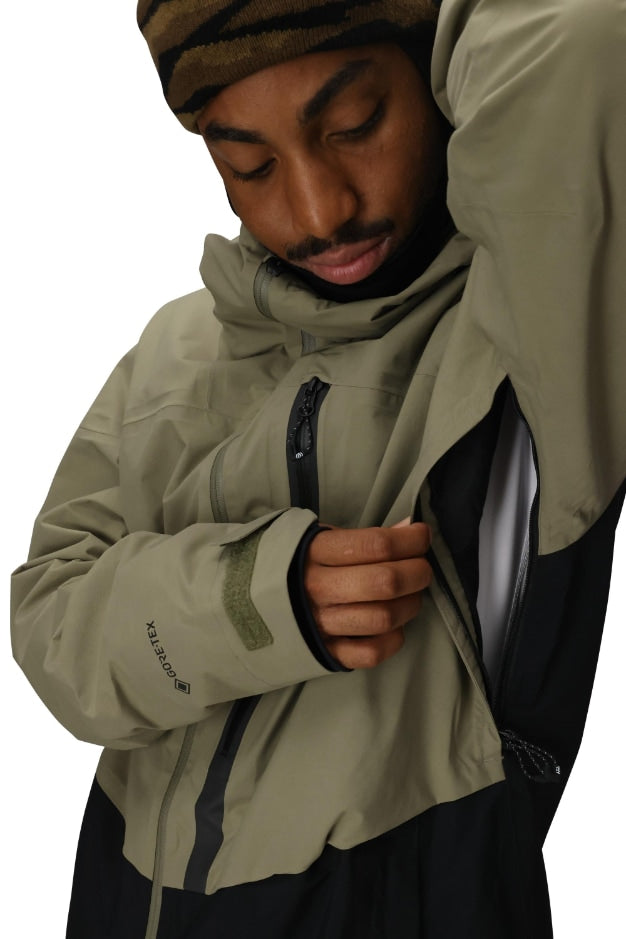 686 ロクハチロク MENS GORE-TEX GT THERMAGRAPHJACKET SAGE COLORBLOCK 25-26 スノーボード ウェア