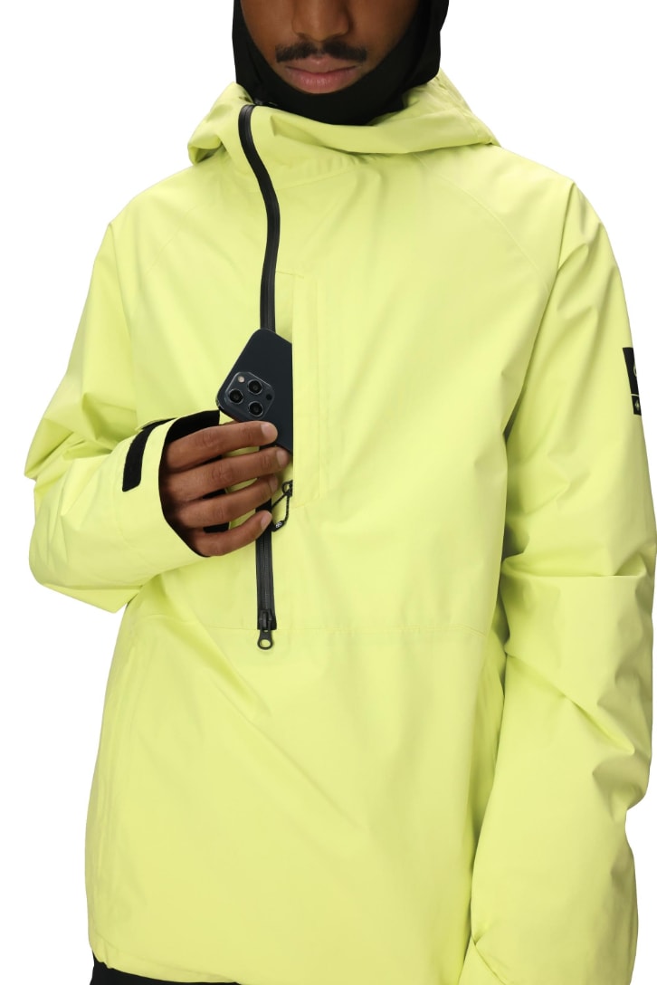 686 ロクハチロク MENS GORE-TEX FRAGMENT SHELL ANORAK DUSTY LIME 25-26 スノーボード ウェア