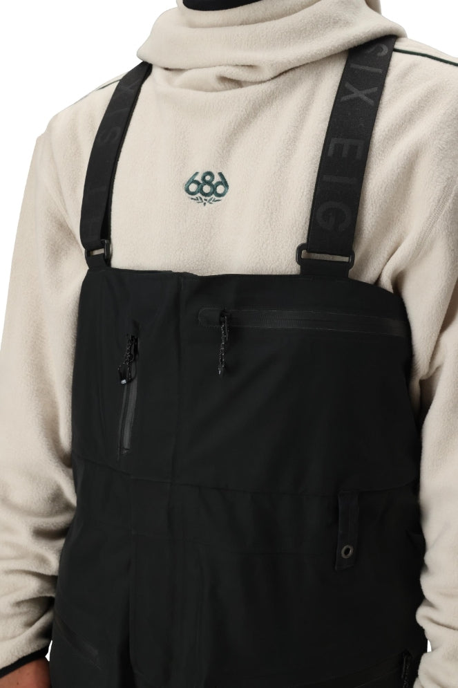 686 ロクハチロク MENS GORE-TEX 3L ATV BIB BLACK 25-26 スノーボード ウェア