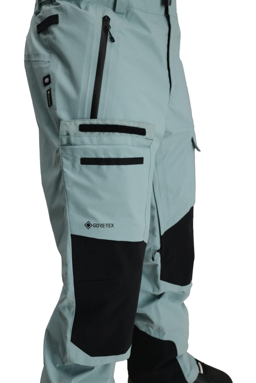 686 ロクハチロク MENS GORE-TEX DISPATCH SHELL PANT DUSTY MARINE COLORBLOCK 25-26 スノーボード ウェア